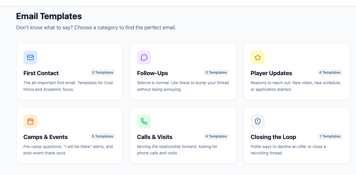 Alerts when camps post
